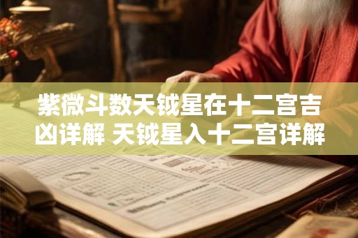 紫微斗数天钺星在十二宫吉凶详解 天钺星入十二宫详解