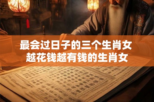 最会过日子的三个生肖女 越花钱越有钱的生肖女 最会过日子的三个生肖女 越花钱越有钱的生肖女