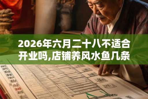 2026年六月二十八不适合开业吗,店铺养风水鱼几条好