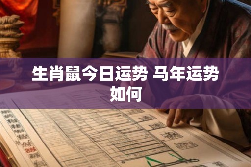 生肖鼠今日运势 马年运势如何 生肖鼠今日运势 马年运势如何