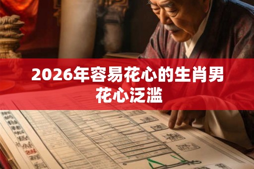 2026年容易花心的生肖男 花心泛滥