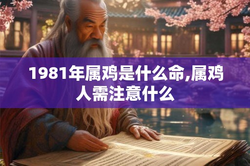 1981年属鸡是什么命,属鸡人需注意什么