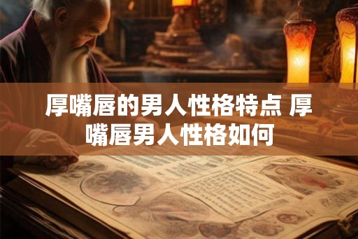 厚嘴唇的男人性格特点 厚嘴唇男人性格如何