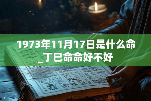 1973年11月17日是什么命_丁巳命命好不好 1973年11月17日是什么命_丁巳命命好不好