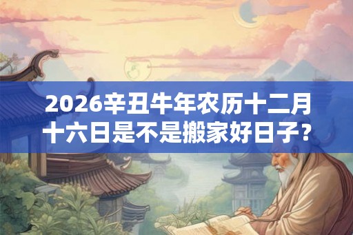 2026辛丑牛年农历十二月十六日是不是搬家好日子？
