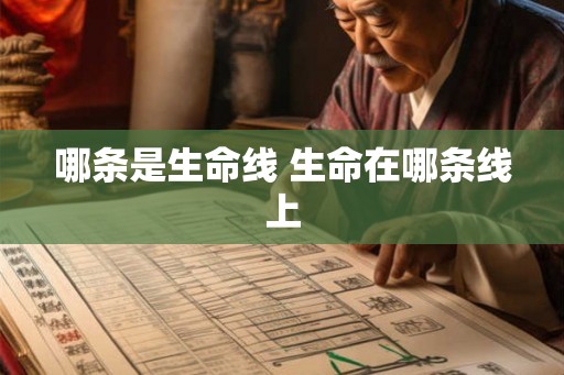 哪条是生命线 生命在哪条线上