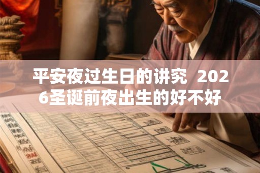 平安夜过生日的讲究  2026圣诞前夜出生的好不好
