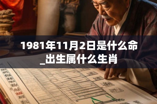 1981年11月2日是什么命_出生属什么生肖 1981年11月2日是什么命_出生属什么生肖