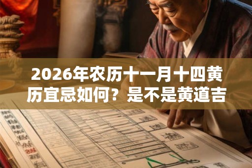 2026年农历十一月十四黄历宜忌如何？是不是黄道吉日？