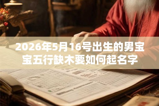 2026年5月16号出生的男宝宝五行缺木要如何起名字