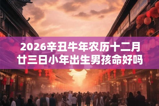 2026辛丑牛年农历十二月廿三日小年出生男孩命好吗？