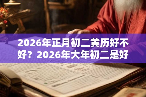 2026年正月初二黄历好不好？2026年大年初二是好日子吗？