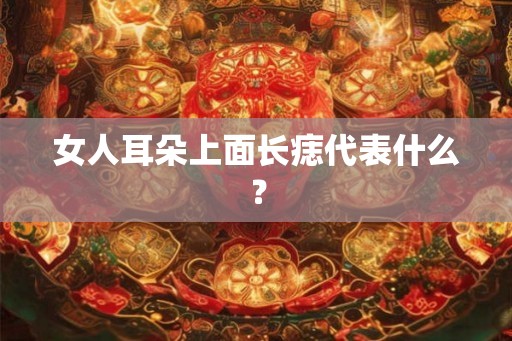 女人耳朵上面长痣代表什么？