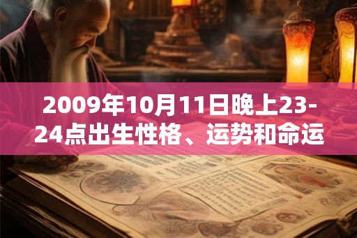 2009年10月11日晚上23-24点出生性格、运势和命运