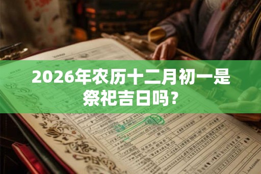 2026年农历十二月初一是祭祀吉日吗？