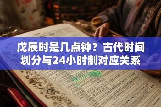戊辰时是几点钟？古代时间划分与24小时制对应关系解析