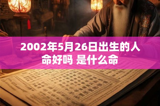 2002年5月26日出生的人命好吗 是什么命
