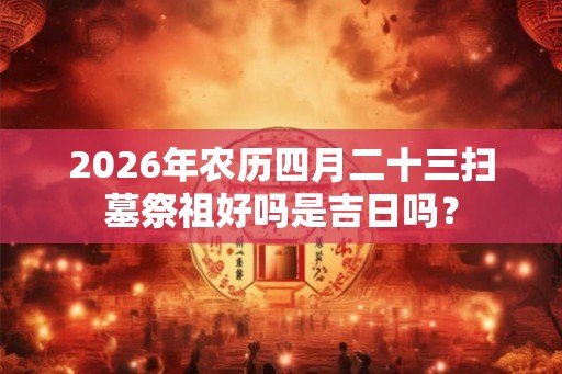 2026年农历四月二十三扫墓祭祖好吗是吉日吗？