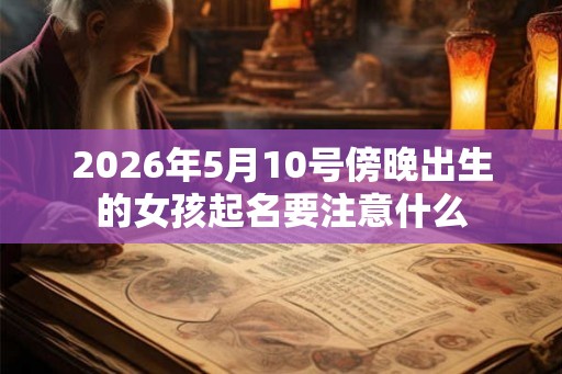 2026年5月10号傍晚出生的女孩起名要注意什么