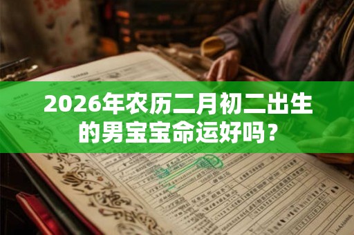2026年农历二月初二出生的男宝宝命运好吗？