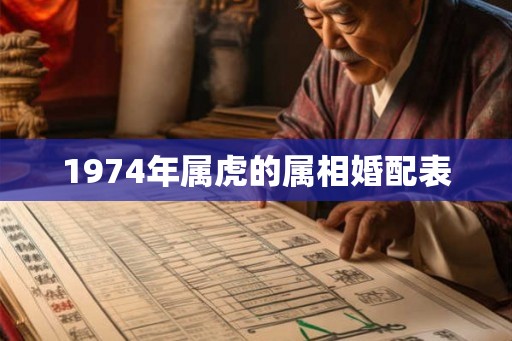 1974年属虎的属相婚配表