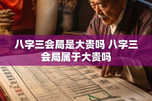 八字三会局是大贵吗 八字三会局属于大贵吗