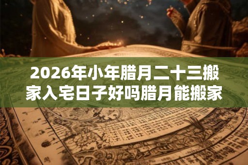 2026年小年腊月二十三搬家入宅日子好吗腊月能搬家吗？