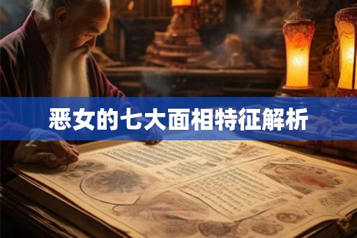恶女的七大面相特征解析