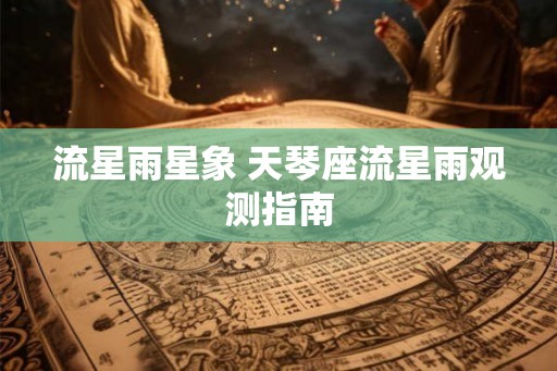 流星雨星象 天琴座流星雨观测指南