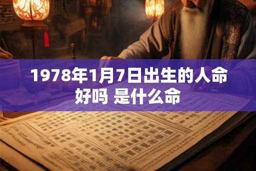 1978年1月7日出生的人命好吗 是什么命 1978年1月7日出生的人命好吗 是什么命