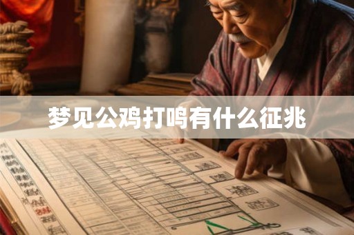 梦见公鸡打鸣有什么征兆