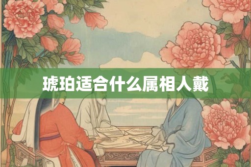 琥珀适合什么属相人戴