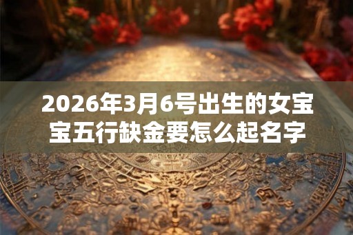 2026年3月6号出生的女宝宝五行缺金要怎么起名字 2026年3月6号出生的女宝宝五行缺金要怎么起名字