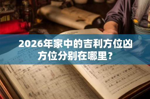 2026年家中的吉利方位凶方位分别在哪里? 2026年家中的吉利方位凶方位分别在哪里?