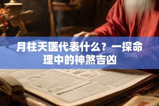 月柱天医代表什么？一探命理中的神煞吉凶