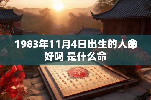 1983年11月4日出生的人命好吗 是什么命 1983年11月4日出生的人命好吗 是什么命