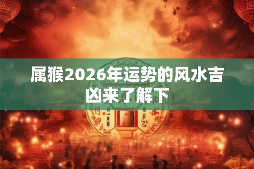 属猴2026年运势的风水吉凶来了解下