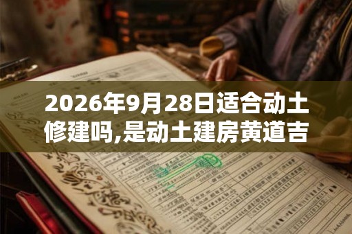 2026年9月28日适合动土修建吗,是动土建房黄道吉日吗 2026年9月28日适合动土修建吗,是动土建房黄道吉日吗