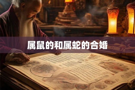 属鼠的和属蛇的合婚