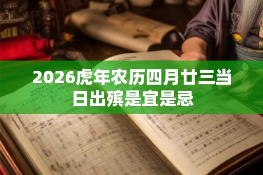 2026虎年农历四月廿三当日出殡是宜是忌 2026虎年农历四月廿三当日出殡是宜是忌