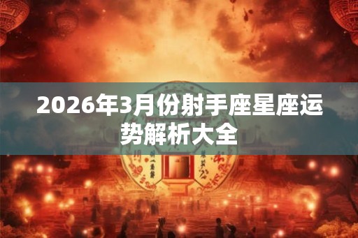 2026年3月份射手座星座运势解析大全