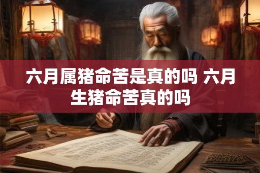 六月属猪命苦是真的吗 六月生猪命苦真的吗 六月属猪命苦是真的吗 六月生猪命苦真的吗