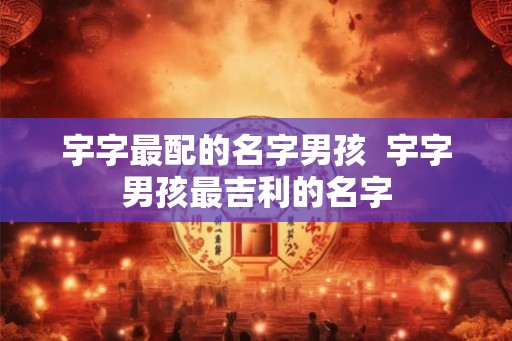 宇字最配的名字男孩  宇字男孩最吉利的名字