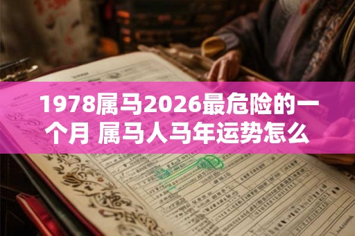 1978属马2026最危险的一个月 属马人马年运势怎么样