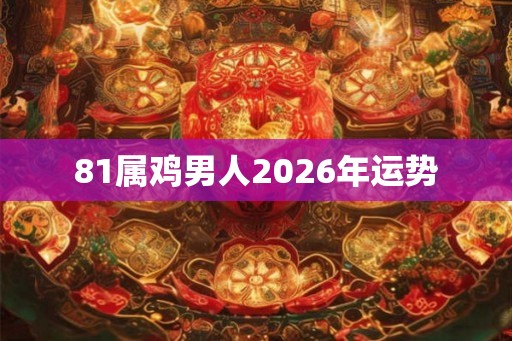 81属鸡男人2026年运势
