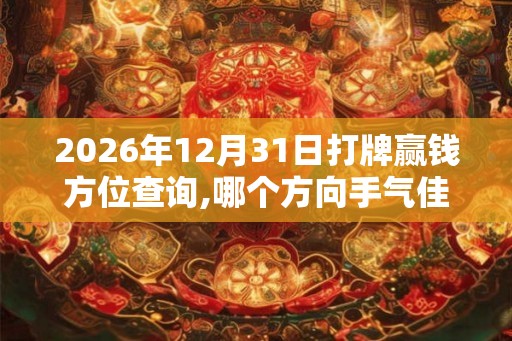 2026年12月31日打牌赢钱方位查询,哪个方向手气佳