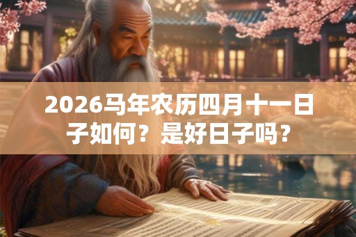 2026马年农历四月十一日子如何？是好日子吗？