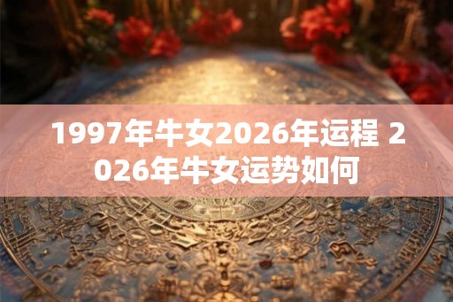 1997年牛女2026年运程 2026年牛女运势如何 1997年牛女2026年运程 2026年牛女运势如何