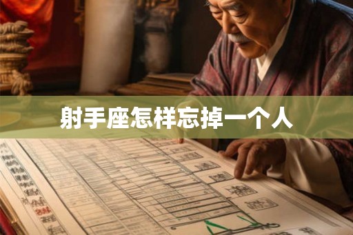 射手座怎样忘掉一个人