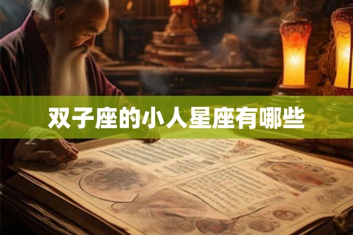 双子座的小人星座有哪些